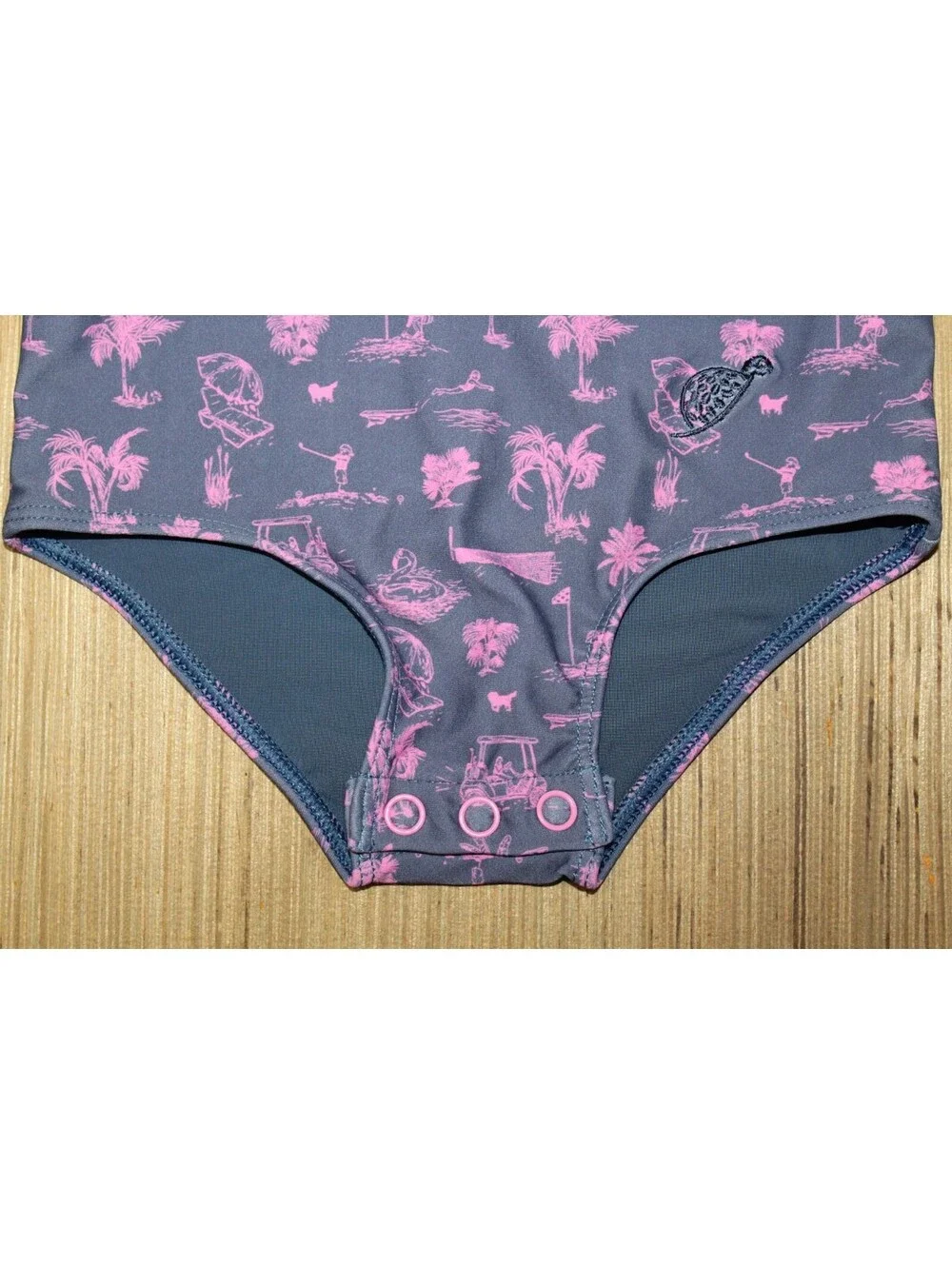 NEW Turtles & Tees Girls Koastal Long Sleeve Swimsuit Club Life (6-9 Months)